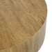 Layne - Round Coffee Table With Casters - Light Brown