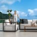 Remsen - Outdoor Lounge Chair - Black / Oyster