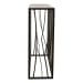Reed - Travertine Console Table - Black & Light Brown
