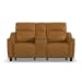 Walter - Power Reclining Loveseat With Console & Power Headrests - Honey