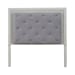Reflections - Queen Upholstered Panel Headboard With Lights - White