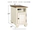 Realyn - White / Brown - Chair Side End Table - Ac / Usb