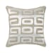Radiant Oasis - Zelo Pillow 22' x 22' - Tan/Silver