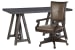 Sutton Place - Desk With Chair - Weathered Charcoal