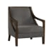 Hopkins - Chair With Brown Arm - Columbia Charcoal