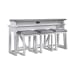Palmetto Heights - 4 Piece Console Set (Console 3 Stools) - White