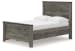 Frandern - Full Panel Bed With Storage - Black / Gray