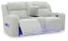 Forest Lake - Alloy - Power Reclining Loveseat With Console / Adj Headrest