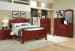 Hamilton/Franklin Panel Bed with Storage Footboard Cherry King