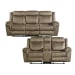Sorrento - 2 Piece Living Room Set Sofa & Loveseat - Brown