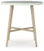Seton Creek - Round Bar Table With Umbrella Option - Beige