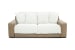 Myla - Power Reclining 2 Seat Sofa With Power Headrest With Zero Gravity - Fawn / Pearl