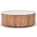Josie - Round Coffee Table - Umber/Marble