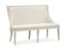 Newport - Bench With Upholstered Seat & Back - Alabaster