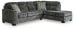 Lonoke - Gunmetal - 2-Piece Sectional With Raf Corner Chaise