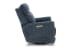 Maben - Triple Power Swivel Recliner With Headrest & Lumbar System - Denim