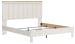 Linnocreek - White / Warm Brown - King Panel Bed