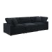 Cloud 9 - Modular 3 Piece Living Room Set - Zaftag Ebony