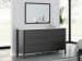 Cadmori - Black / White - 6 Pc. - Dresser, Mirror, Chest, Queen Upholstered Panel Bed