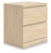 Onita - Two Drawer Night Stand - Natural