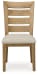 Galliden - Light Brown - Dining Upholstered Side Chair (Set of 2)