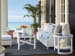 Ocean Breeze Promenade - Sofa - White / Light Blue