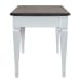 Allyson Park - Writing Desk - Wirebrushed White / Charcoal