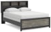 Broachmyn - Queen Bookcase Bed - Black / Gray