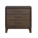 Arlington - 3 Drawer Nightstand - Dark Brown