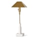 Telescope - Buffet Lamp - White Marble/Brass