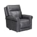 Alexander - Power Recliner With Power Headrest & Lumbar - Weathered Stone Gray
