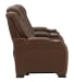 The Man-Den - Mahogany - PWR REC Loveseat/Con/Adj HDRST