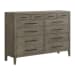 Versailles Contemporary - 12-Drawer Dresser - Gray