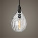 Campester - 1 Light Watered Glass Mini Pendant - Pearl Silver