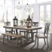 Lindsey Farm - 6 Piece Trestle Table Set - Dark Gray