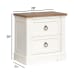Kingston - Drawer Nightstand - Whisper White And Cerused Nutmeg