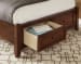 Bonanza Mansion Bed with Storage Footboard Cherry Full