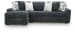Midnight-Madness - 2-Piece Sectional Sofa With LAF Corner Chaise - Gunmetal