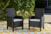Beachcroft - Black / Light Gray - Arm Chair With Cushion (Set of 2)