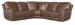 MS - Torres 5 Piece Symmetrical Sectional With Power Recline & Power Headrest - Dark Brown
