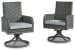 Elite Park - Gray - Swivel Chair W/Cushion (Set of 2)