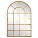Arched Windowpane Mirror - Gold Leaf