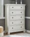 Robbinsdale - 8 Pc. - Dresser, Mirror, Chest, California King Sleigh Bed With 2 Storage Drawers, 2 Nightstands - Antique White