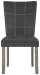 Dontally - Black / Gray - Dining UPH Side Chair (2/CN)