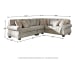 Olsberg - Steel - Right Arm Facing Sofa with Corner Wedge, Left Arm Facing Loveseat, Armless Chair Sectional