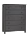Custom Express - Chest 5 Drawers - Graphite