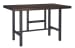 Kavara - Medium Brown - 3 Pc. - Counter Table, 2 Double Barstools
