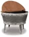 Shellmond - Metallic / Brown / Beige - Accent Cocktail Table