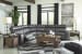 Samperstone - Zero Wall Recliners 5 Pc Sectional - Gray