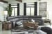 Samperstone - Gray - Zero Wall Recliners 5 Pc Sectional